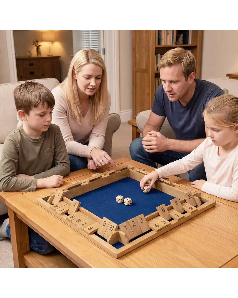 24 Inch Extra-Large Shut The Box Game for 2-4 Players - Learning Toys