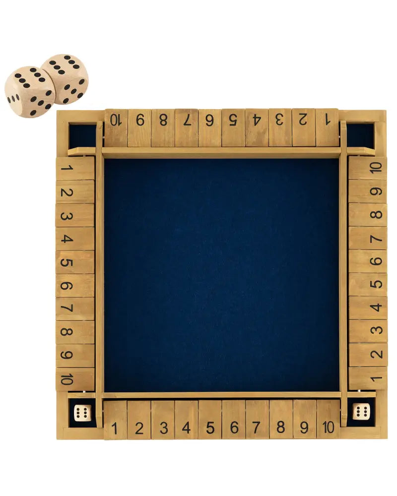 24 Inch Extra-Large Shut The Box Game for 2-4 Players - Learning Toys