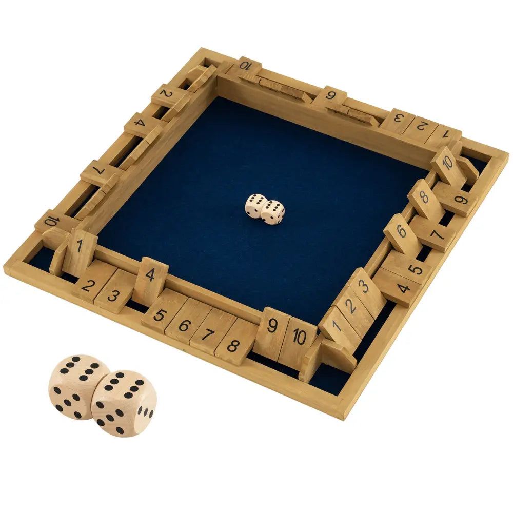 24 Inch Extra-Large Shut The Box Game for 2-4 Players - Learning Toys