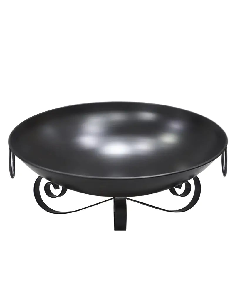 24 Inch Heavy-Duty Metal Fire Pit Bowl Outdoor Wood-Burning Firepit with Handles - Fire Pits