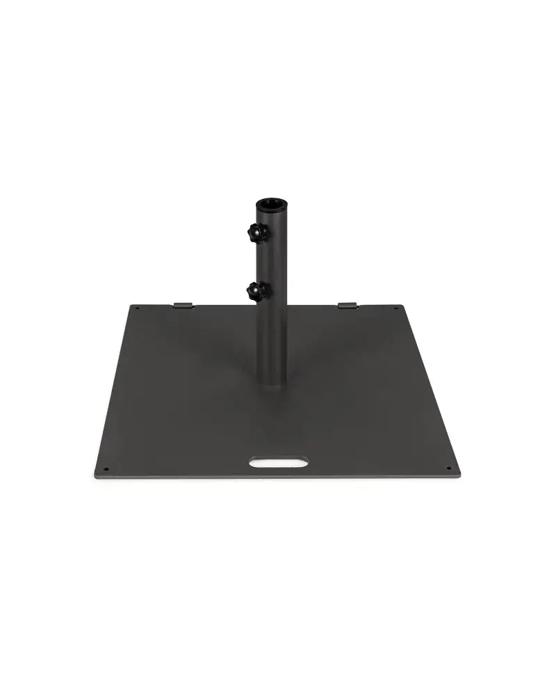 24 Inch Square Patio Umbrella Base 50 LBS Weighted-Black - Black - Outdoor Umbrella Bases