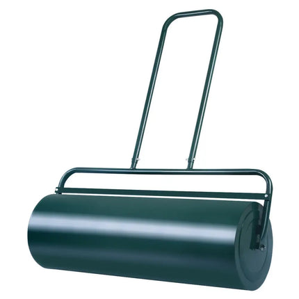 24 x 13 Inch Tow Lawn Roller Water Filled Metal Push Roller-Green - Green - Lawn Care Tools