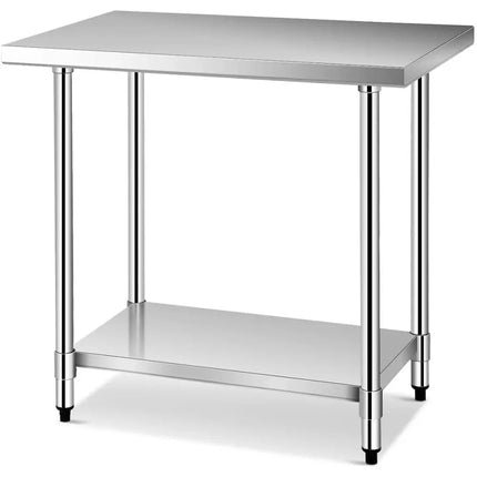 24 x 36 Inch Stainless Steel Commercial Kitchen Food Prep Table - Silver - Kitchen Tools
