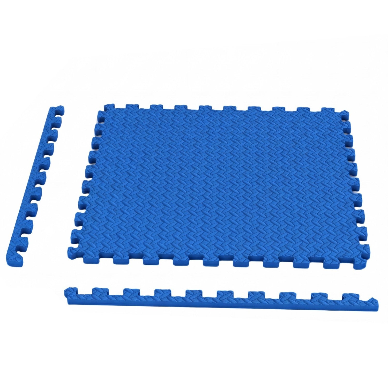 24Tiles 1/2" Puzzle Exercise Floor Mats-Blue
