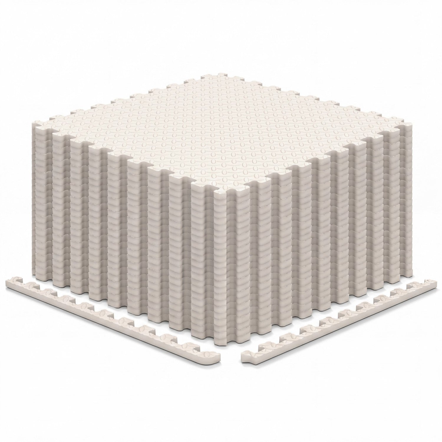 24Tiles 1/2" Puzzle Exercise Floor Mats-Beige