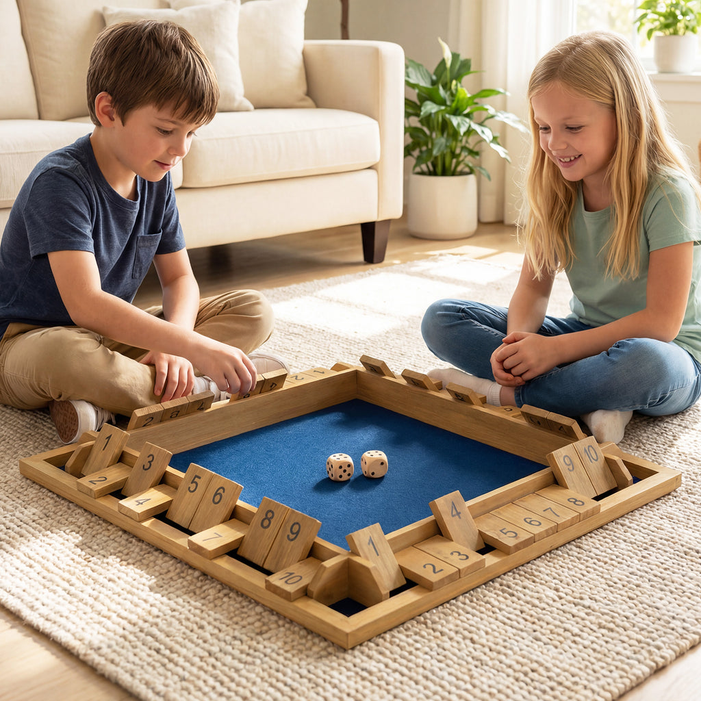 24 Inch Extra-Large Shut The Box Game for 2-4 Players