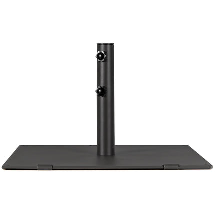 24 Inch Square Patio Umbrella Base 50 LBS Weighted-Black