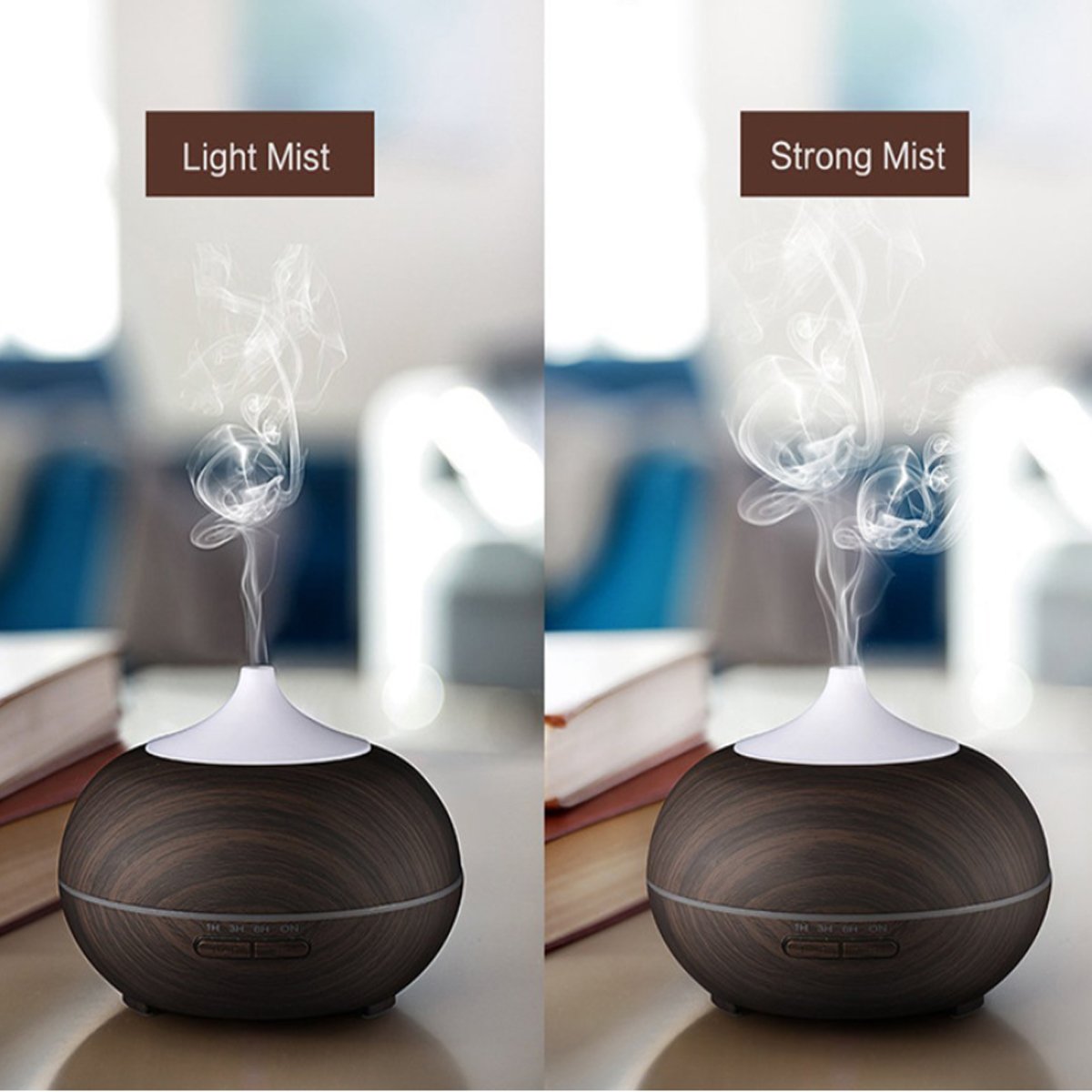 Mistyrious Essential Oil Humidifier | Natural Oak Aroma Diffuser