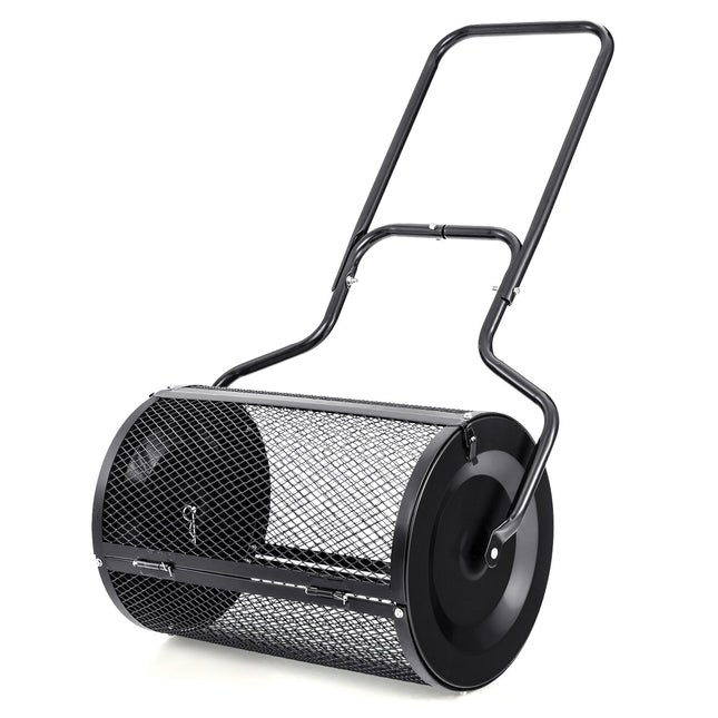 24€ Peat Moss Spreader with Upgrade Side Latches and U - shape Handle - Black - Oasis Home Essentials