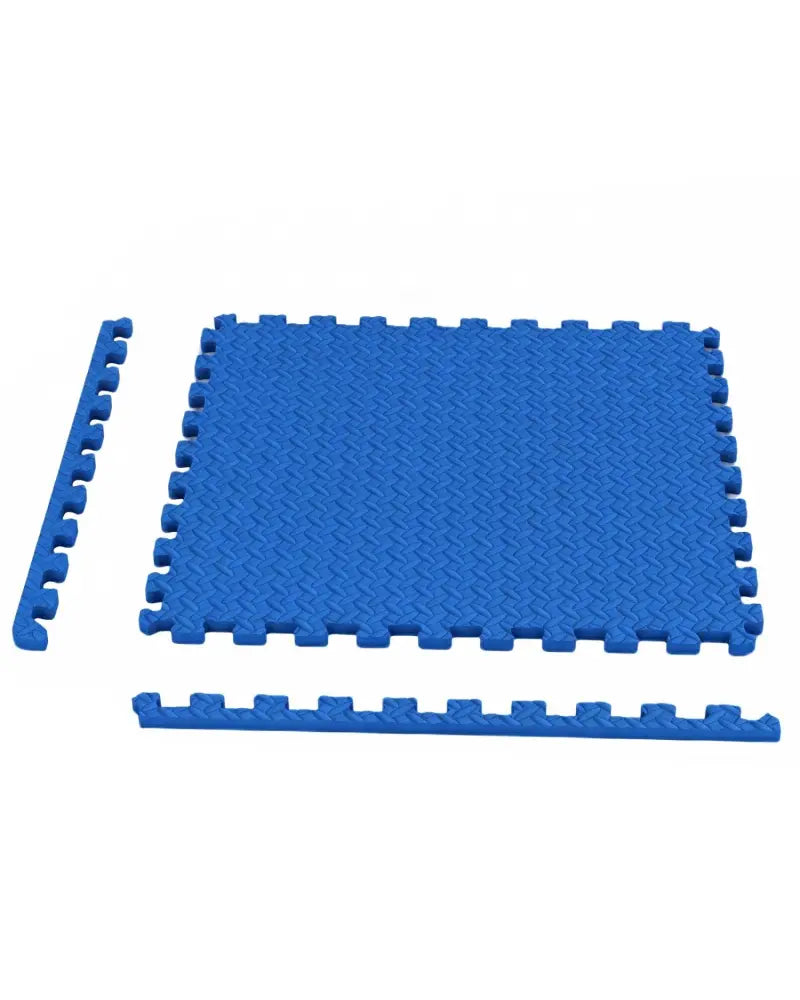 24Tiles 1/2’’ Puzzle Exercise Floor Mats-Blue - Blue - Yoga Accessories