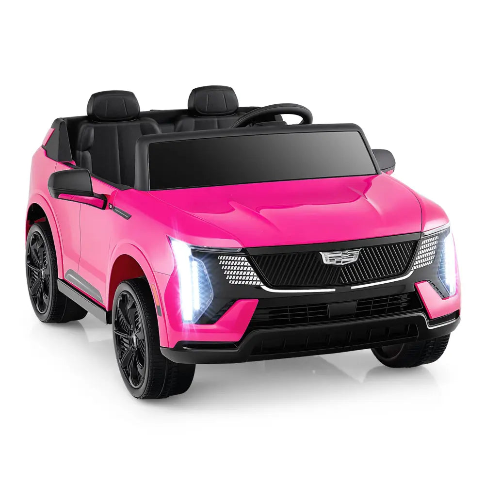 24V Ride on Truck 2-Seater Licensed Cadillac with Remote Control-Pink - Pink - Powered Ride On Toys