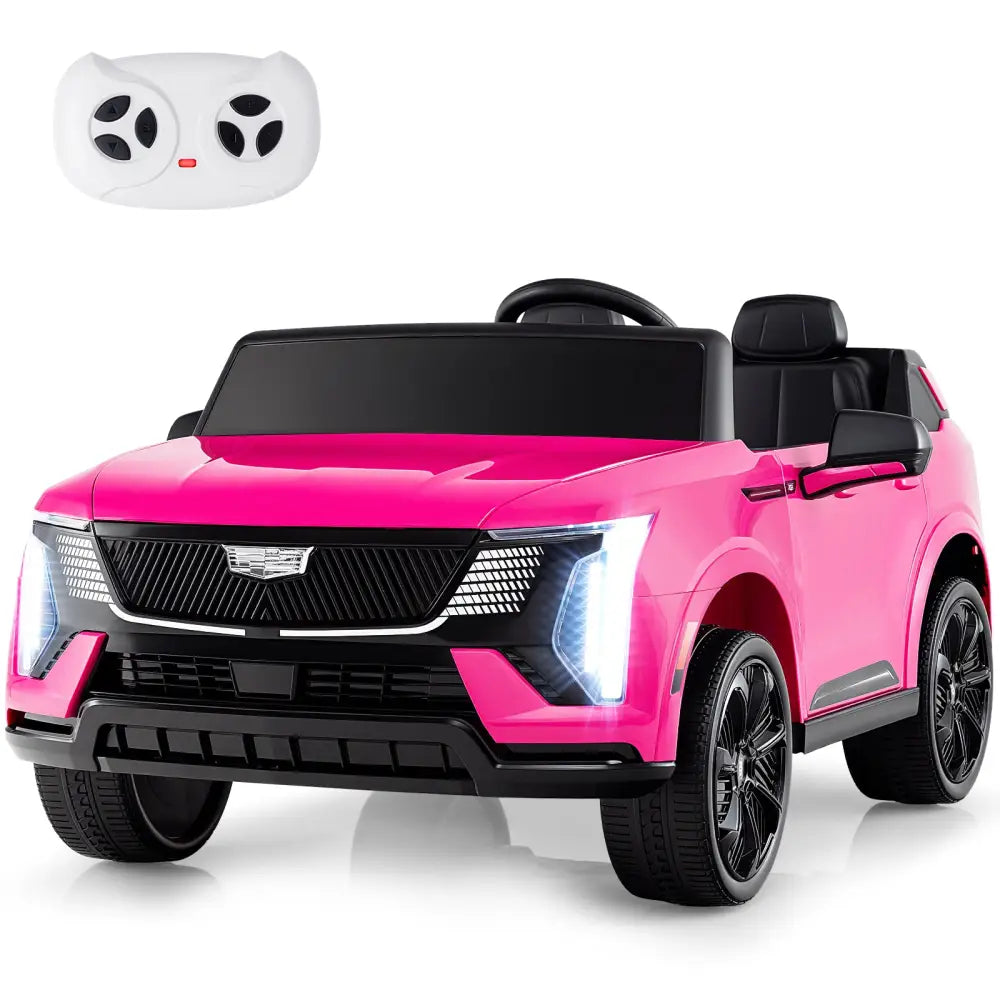 24V Ride on Truck 2-Seater Licensed Cadillac with Remote Control-Pink - Pink - Powered Ride On Toys