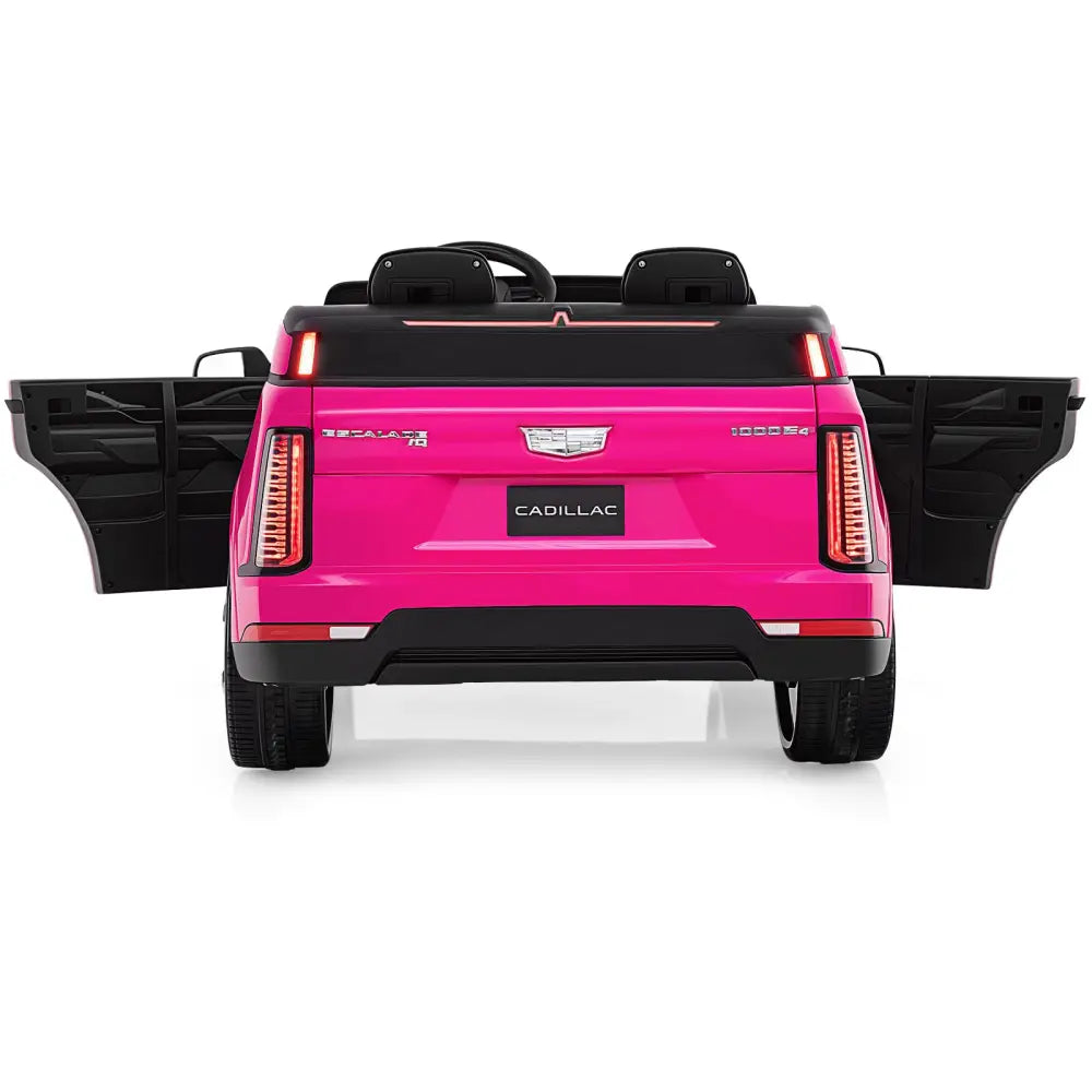 24V Ride on Truck 2-Seater Licensed Cadillac with Remote Control-Pink - Pink - Powered Ride On Toys