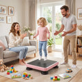 24x20’’ Kids Rebounder Bouncing Board with Elastic Rope for Ages 3+-Pink - Pink - Trampolines