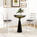 25"/30.5" Swivel Barstools Set of 2  360° Rotating Bar/Counter Height Chairs with Upholstered Seat-25 Inch Costway