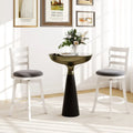 25’’/30.5’’ Swivel Barstools Set of 2 360° Rotating Bar/Counter Height Chairs with Upholstered Seat-25 Inch - Bar Stools