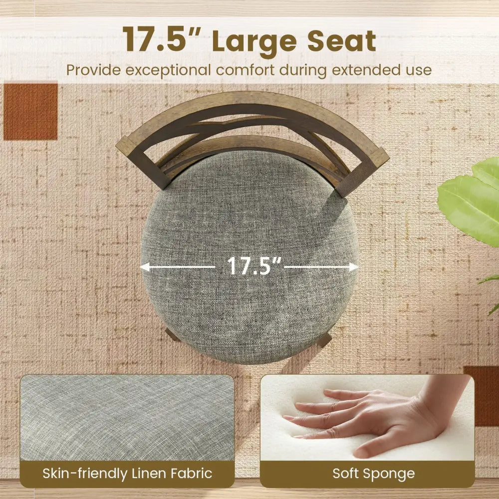 25/30 Inch Swivel Bar Stools Set of 2 with Backrests and Wood Frame-30 inches Costway