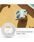 25 Feet Mini Split Line Set with 1/4 Inch and 3/8 Inch O.D. Copper Pipes Tubing - White - Mini Split AC Parts &