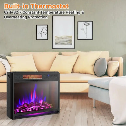 25 Inches Recessed Electric Heater Costway