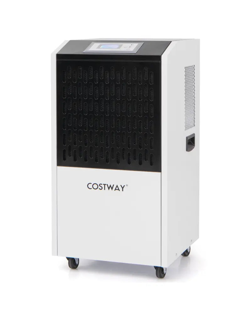 250 Pints Commercial Dehumidifier with Drain Hose Large Spaces up to 8500 Sq.Ft-White - White - Dehumidifiers