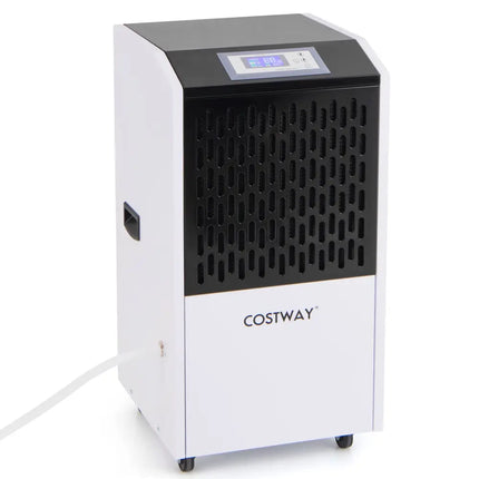 250 Pints Commercial Dehumidifier with Drain Hose Large Spaces up to 8500 Sq.Ft-White - White - Dehumidifiers