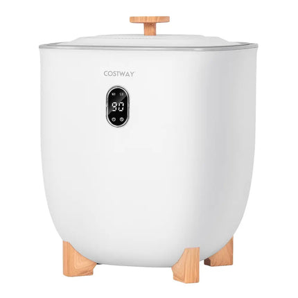 25L Towel Warmer Bucket with 2 Temperature Settings and Auto Shut Off-White - White - Dryers