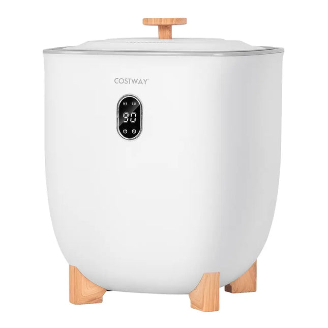 25L Towel Warmer Bucket with 2 Temperature Settings and Auto Shut Off-White - White - Dryers
