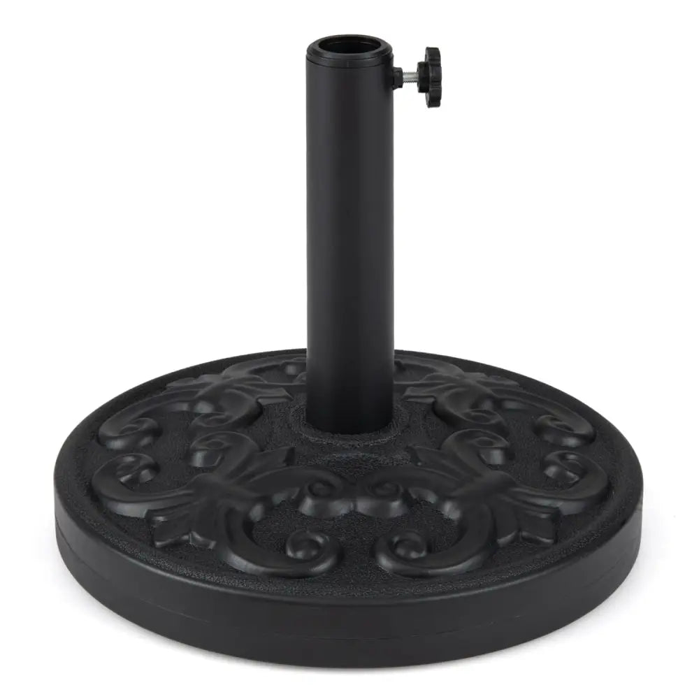 26.5 LBS Heavy-duty Round Umbrella Stand with Adjustable Knob - Outdoor Umbrella Bases