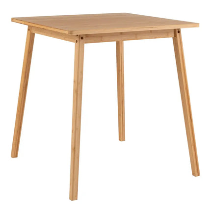 27.5 Inch Square Bamboo Dining Table for 2-4 People-Natural Costway