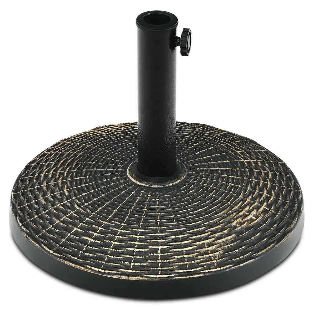 27 lbs Patio Market Umbrella Base Stand - Bronze - Outdoor Umbrella Bases