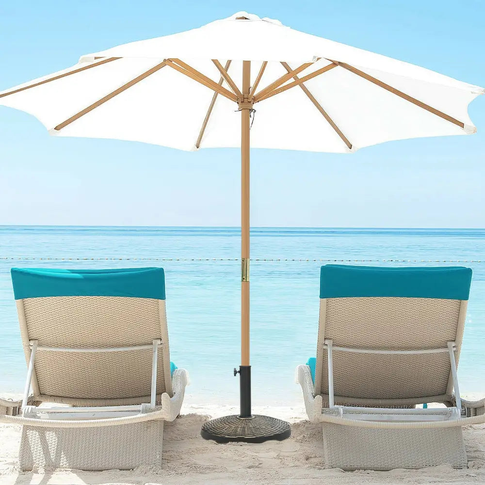 27 lbs Patio Market Umbrella Base Stand - Bronze - Outdoor Umbrella Bases
