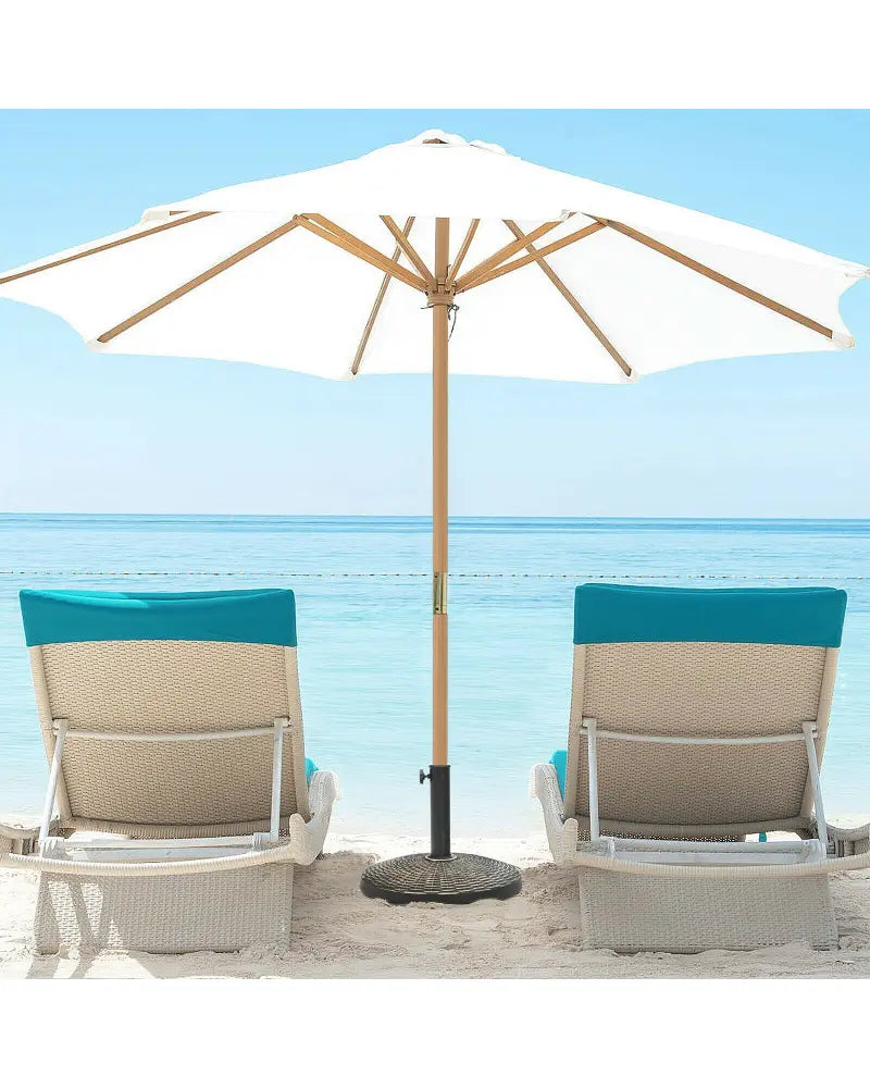 27 lbs Patio Market Umbrella Base Stand - Bronze - Outdoor Umbrella Bases