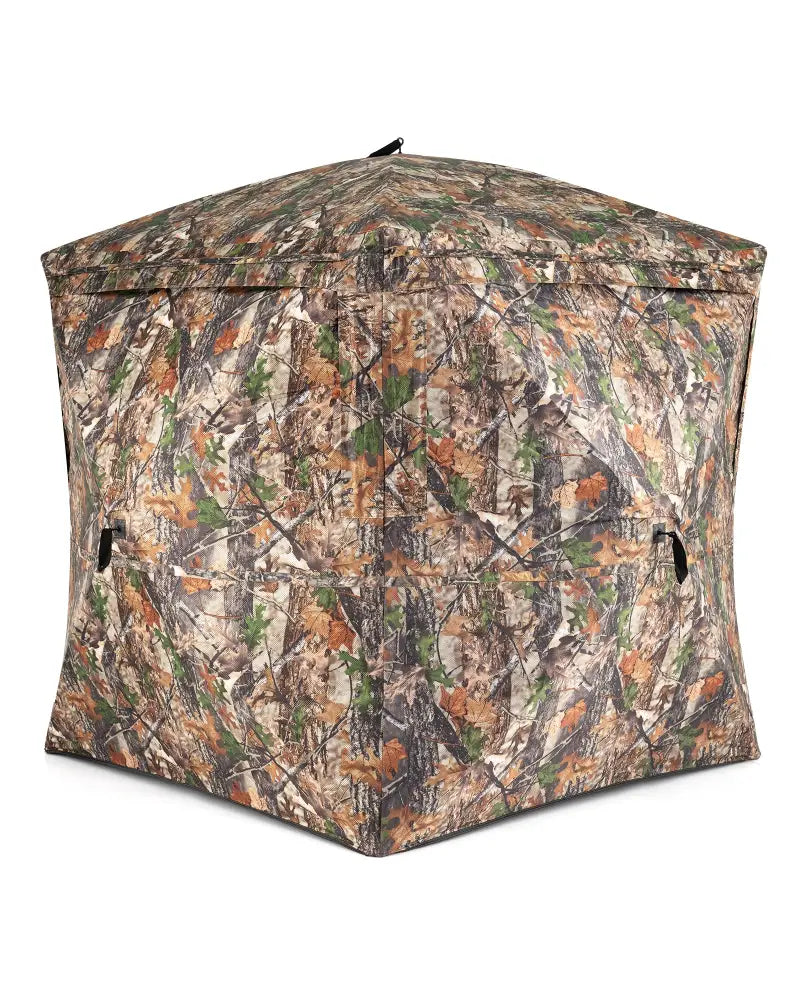270° See Through Hunting Blind Tent with Silent Magnetic Door - Camouflage - Tents