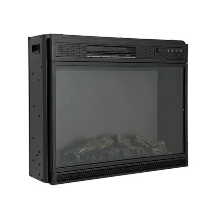 28 Inch Electric Freestanding and Recessed Fireplace with Remote Costway