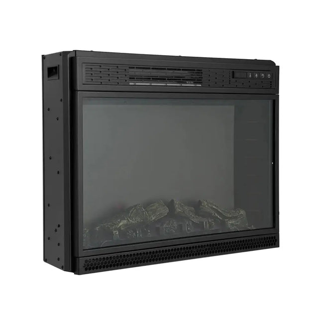 28 Inch Electric Freestanding and Recessed Fireplace with Remote Costway