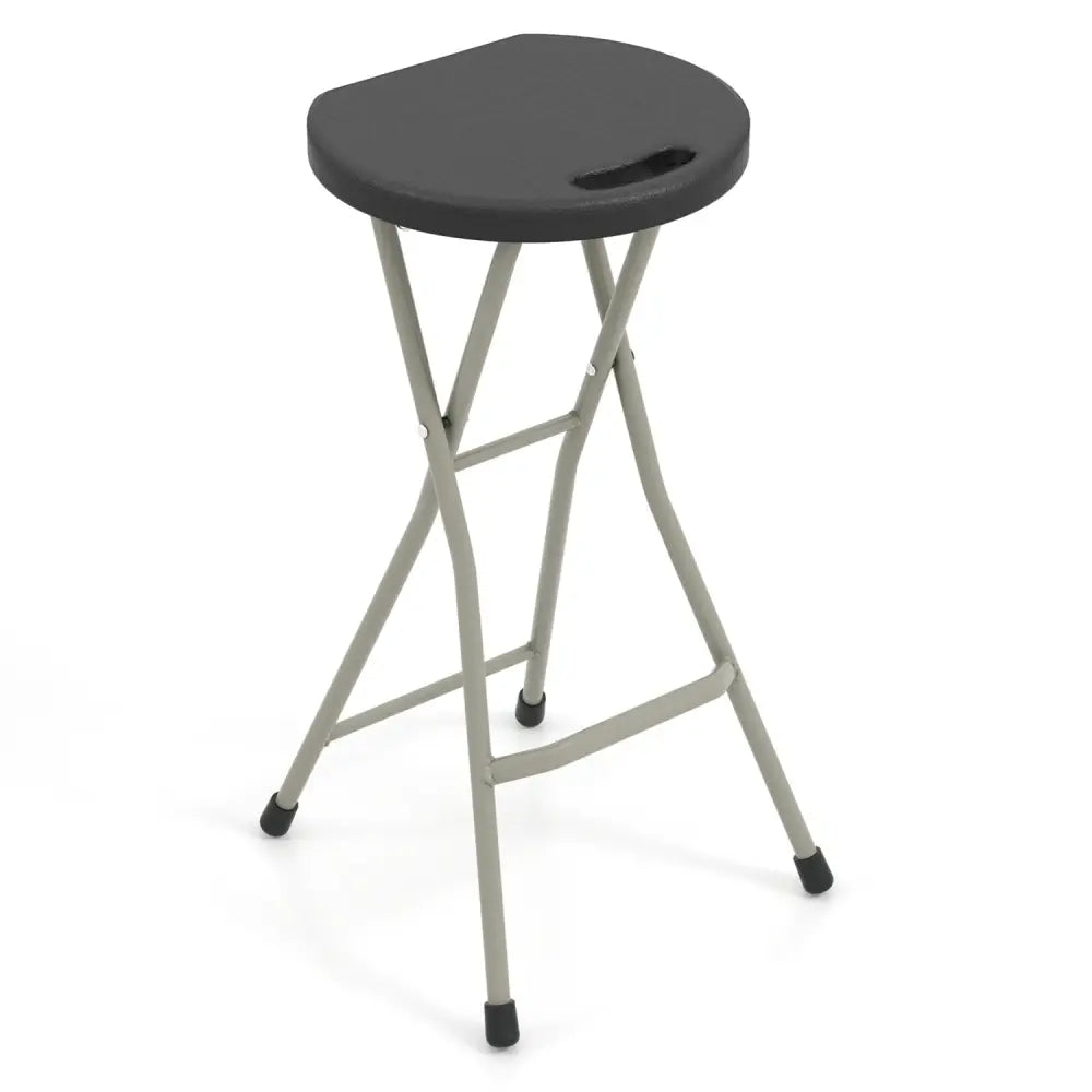 28 Inch Portable Folding Stools with 330lbs Limited Sturdy Frame - Patio Dining Chairs