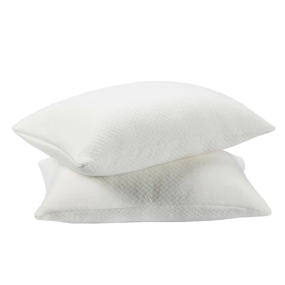 28 x18 Inch Shredded Memory Foam Bed Pillows with Bamboo Cooling Cover Costway