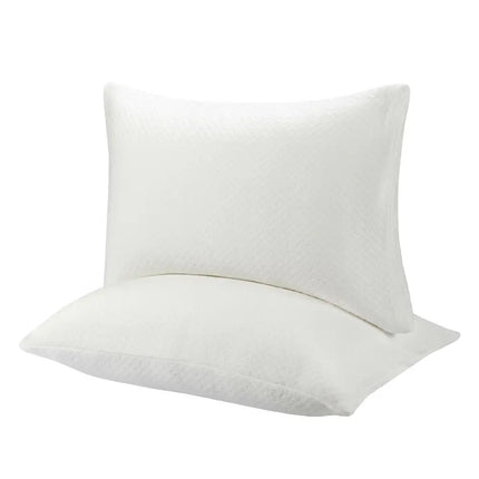 28 x18 Inch Shredded Memory Foam Bed Pillows with Bamboo Cooling Cover Costway