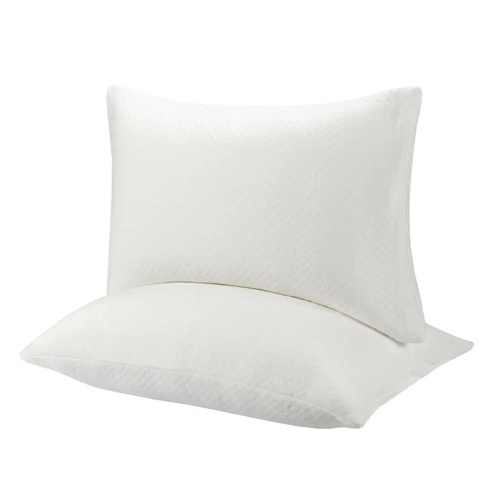 28 x18 Inch Shredded Memory Foam Bed Pillows with Bamboo Cooling Cover Costway