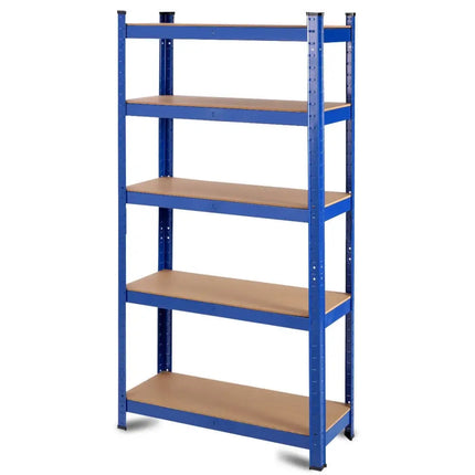29.5 x 59 Inch Adjustable 5-layer 2000 lbs Capacity Tool Shelf - Blue - Garages