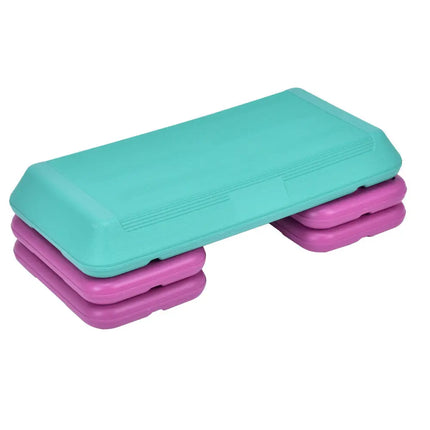 29 Inch Club Cardio Adjust Exercise Stepper - Turquoise - Sport Equipments