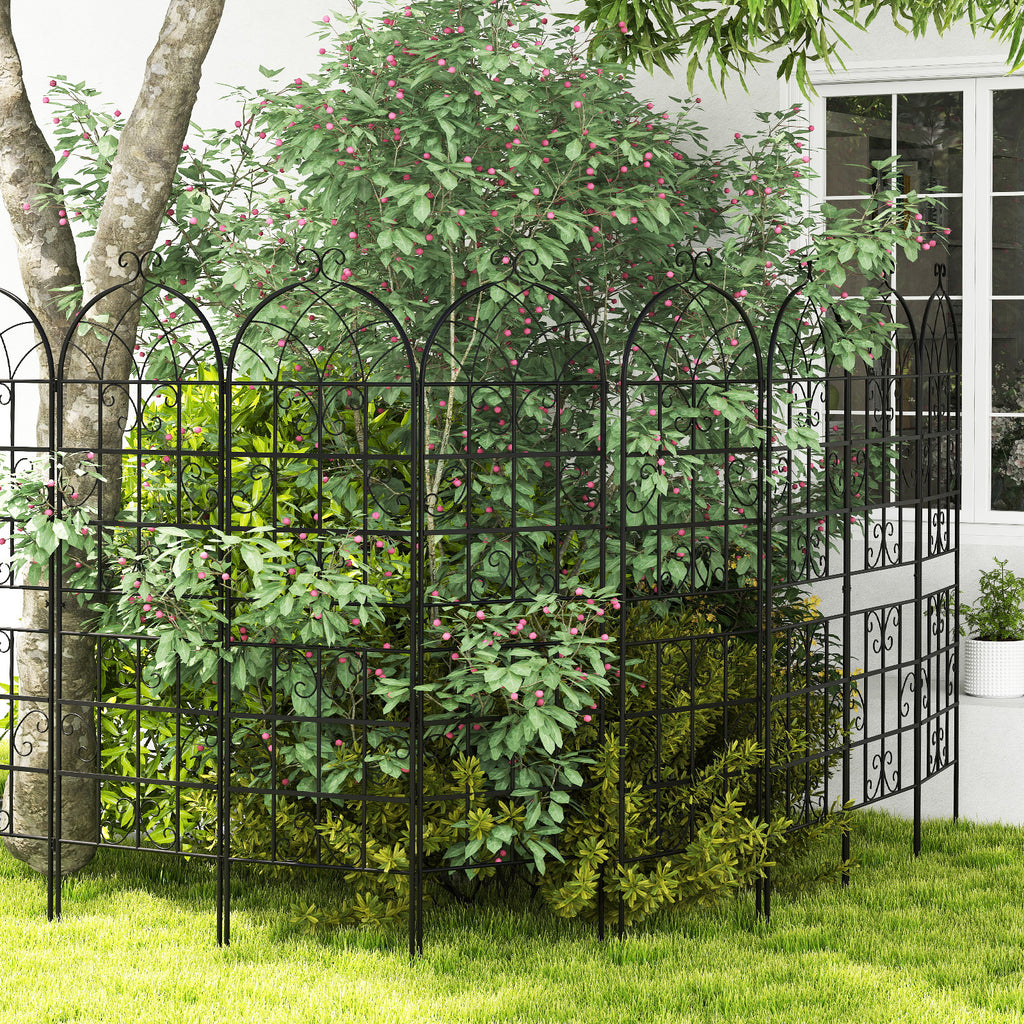 2/4 Pack 71 x 20 Inch Metal Garden Trellis for Climbing Plants-Set of 4