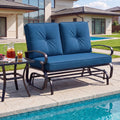 Balancelle à deux places d'extérieur avec coussins confortables - Gris