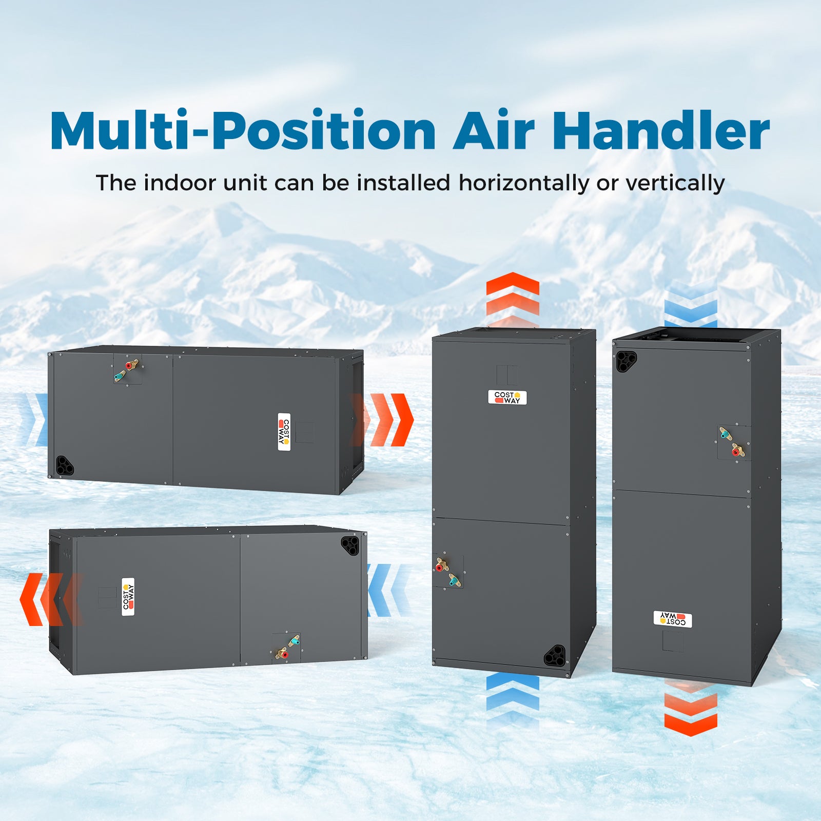 2-3 Ton 18.6-20 SEER2 Ultra-Low Temperature€‹ Heat Pump System (Operates down to -20°C)