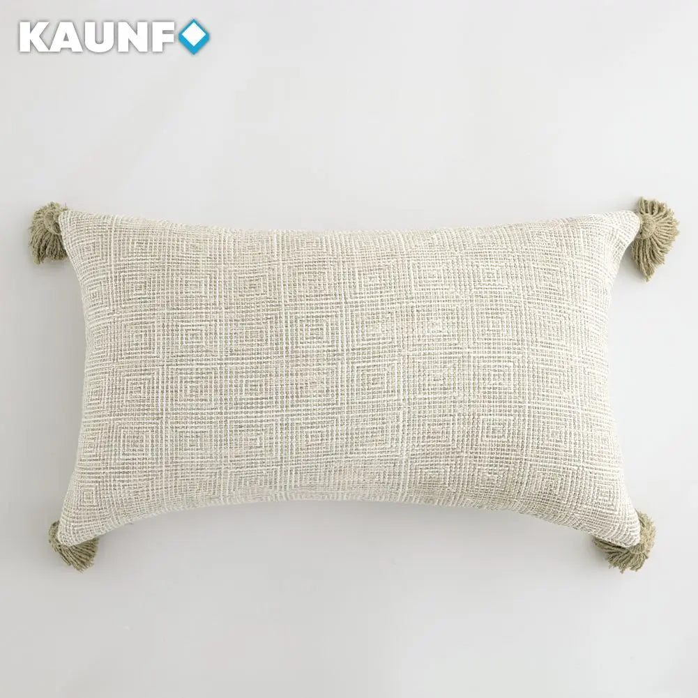 Tassel Cushion Cover – Linen Decorative Pillowcase