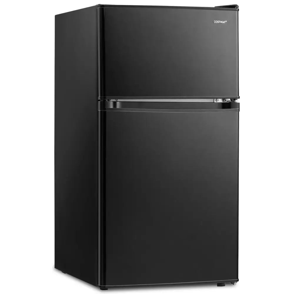 3.2 Cu. Ft Compact Mini Fridge with 5 Temperature Settings-Black Costway