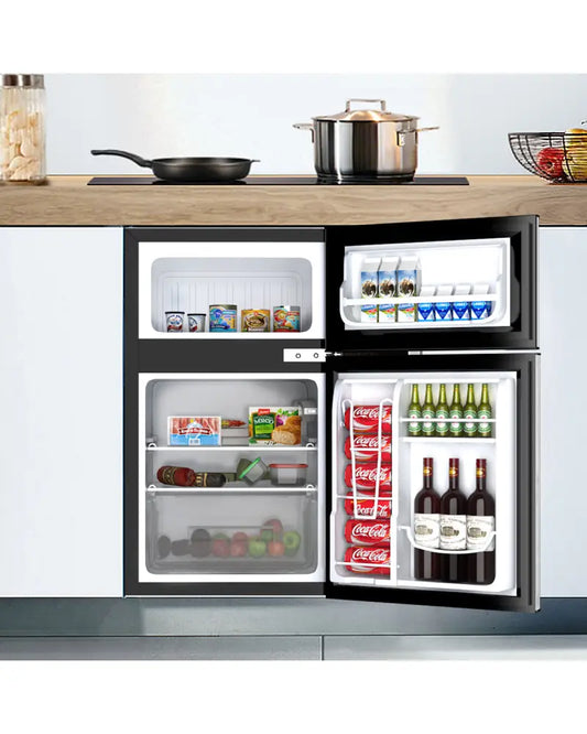 3.2 cu ft. Compact Stainless Steel Refrigerator-Gray - Gray - Refrigerators