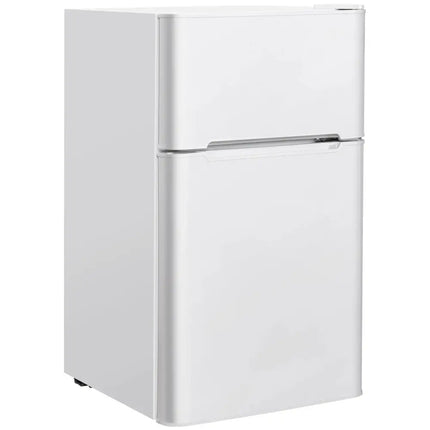 3.2 cu ft. Compact Stainless Steel Refrigerator-White Costway