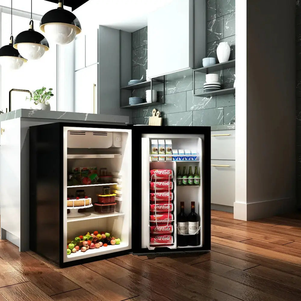 3.2 cu.ft. Mini Dorm Compact Refrigerator-Black Costway
