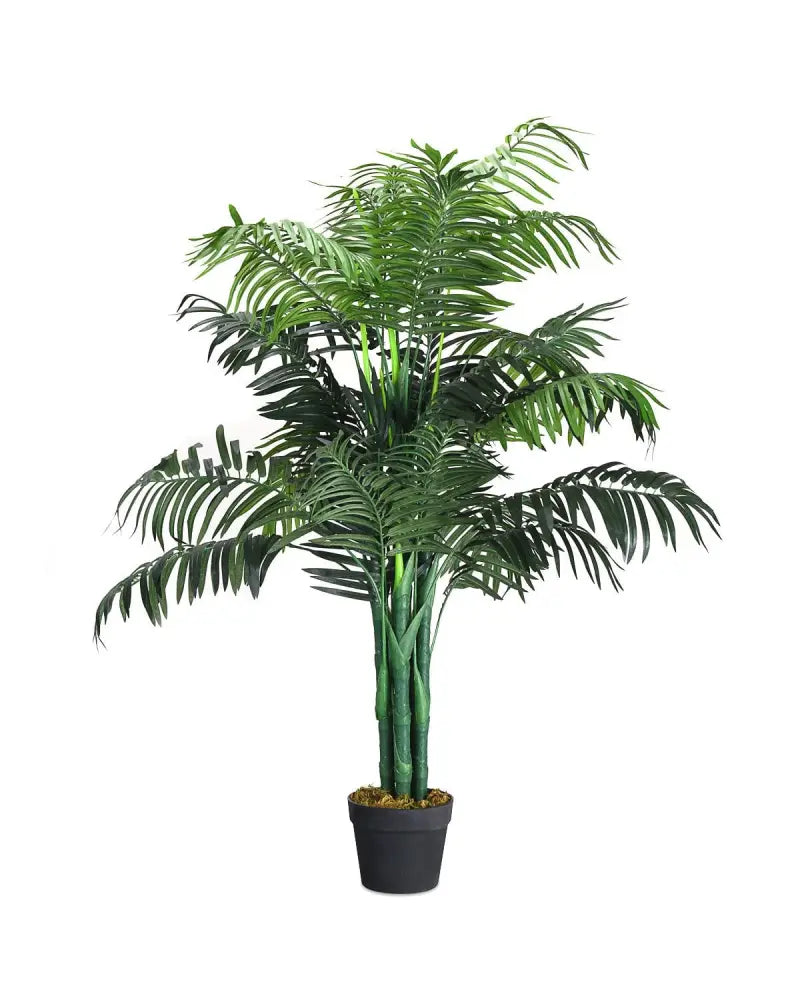 3.5 Feet Artificial Areca Palm Decorative Silk Tree with Basket - Green - Faux Plants